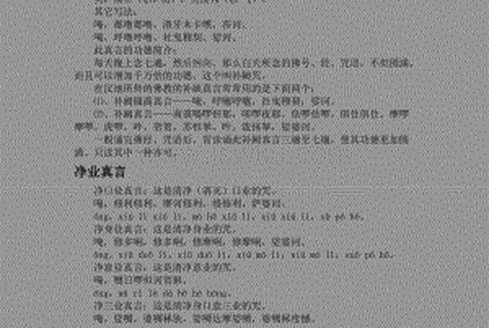 佛教咒语大全修行知识讲解，佛教咒语大全应用大全注音
