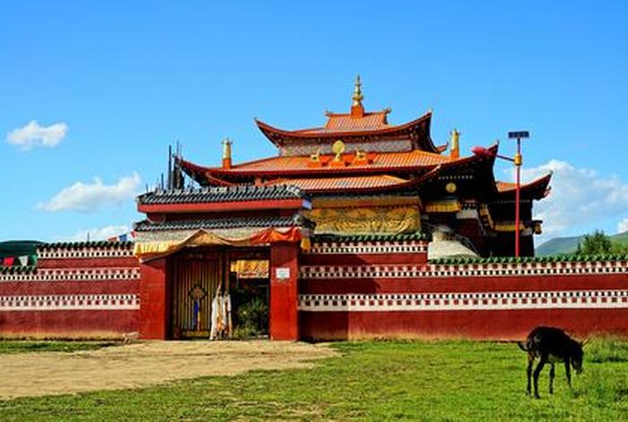 藏传佛教寺院的布局图，藏传佛教寺院照片
