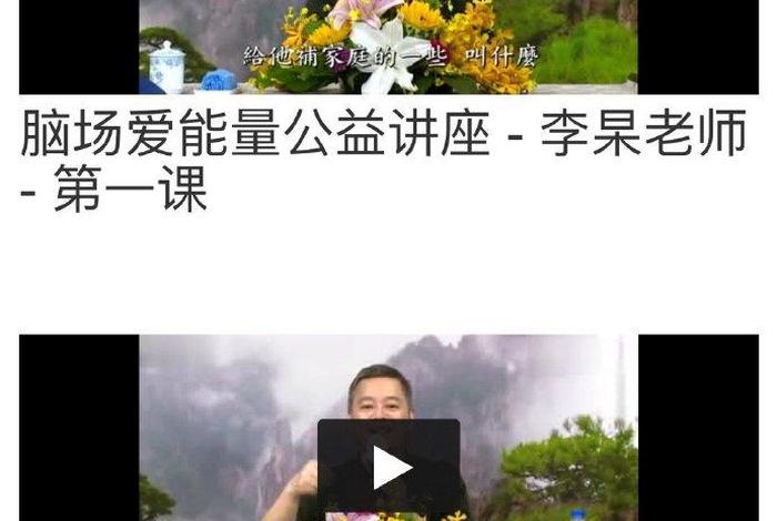 李杲老师2020年8月讲课视频；李杲老师2019年讲座