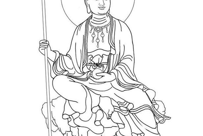 佛教造像线描（佛像线描画图片大全109张）