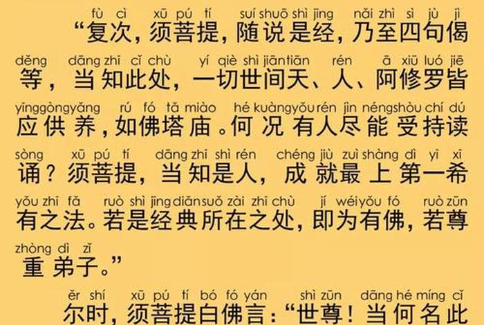 佛教金刚经白话文版；佛教金刚经全文白话文