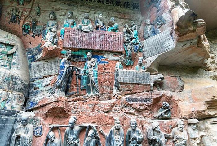 大足石刻宝顶山的神话传说；大足石刻宝顶山景区佛像故事