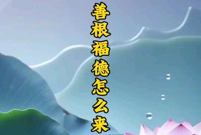 佛教善根是什么、什么是善根福德