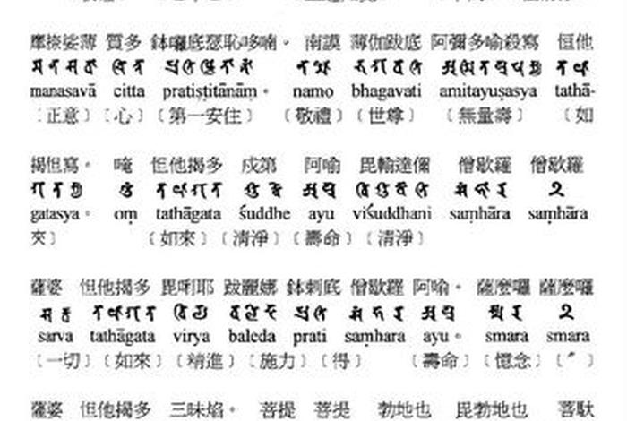 佛经清净 佛经清净咒