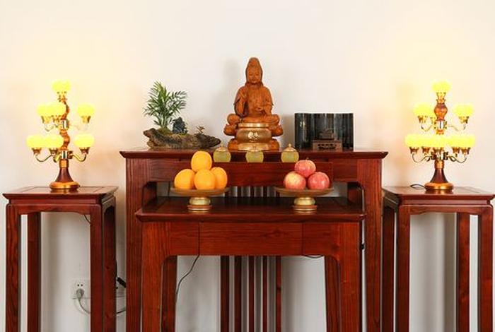 供佛供桌怎么摆供品 - 供佛桌摆放布置图