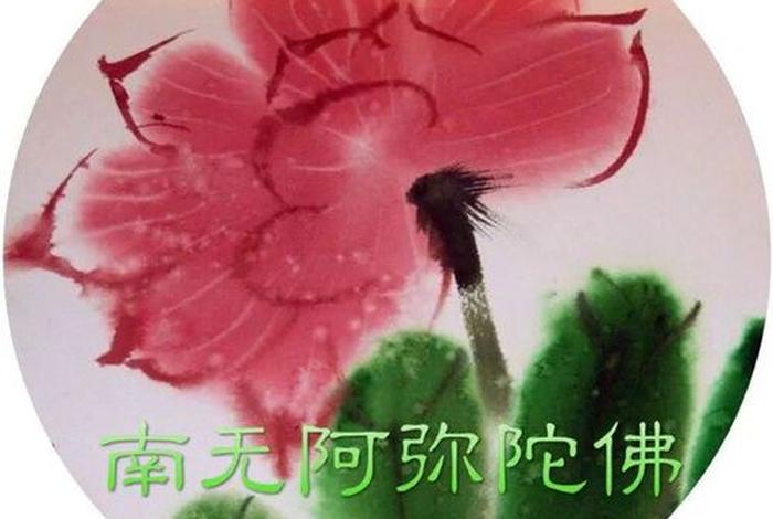 佛教莲花阿弥陀佛图片，佛教莲花图片手机壁纸三格