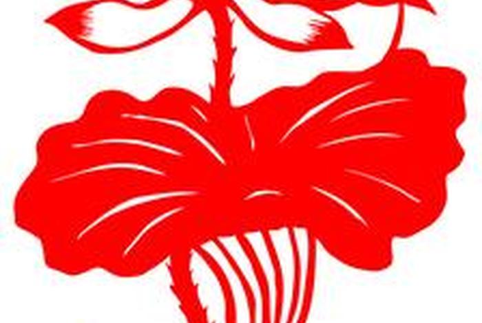 佛教大莲花剪纸图案大全；佛教莲花画画图片