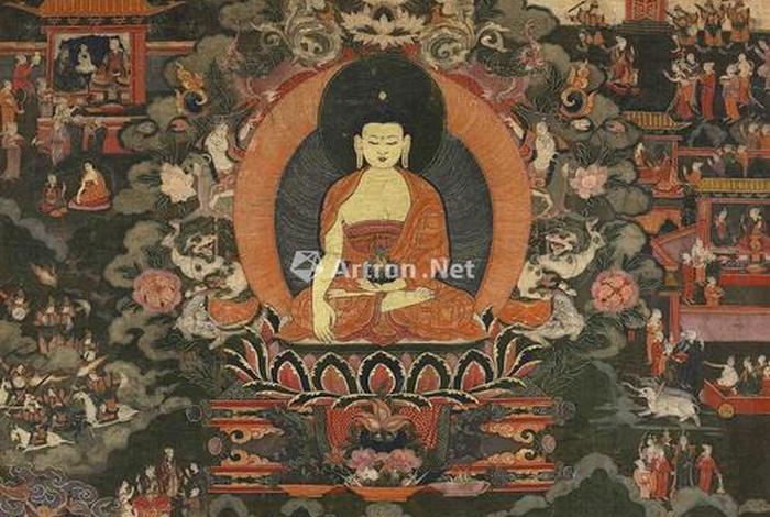 佛教画卷；佛陀画卷