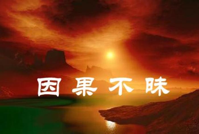 业因果报定律，业因果报是什么意思