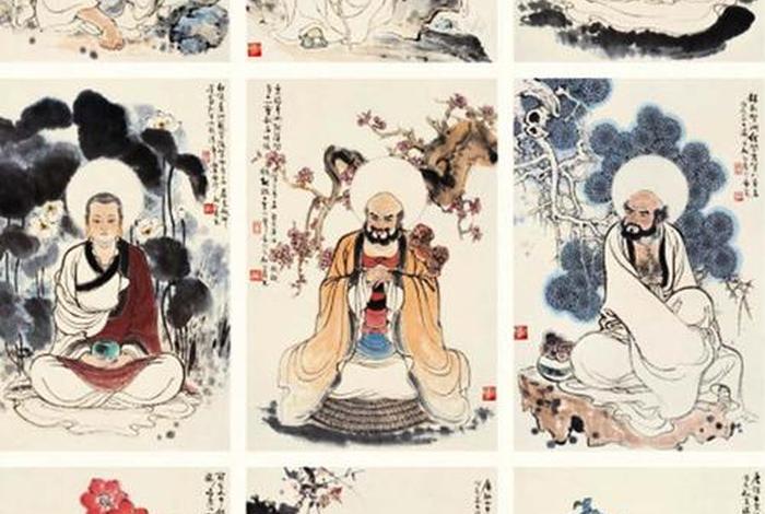 佛教罗汉图片大全 - 佛教108罗汉图片