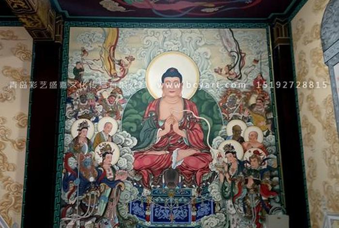 佛教文化墙（佛教墙绘图片大全高清）