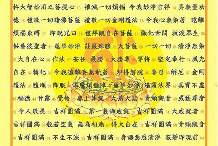 佛教大悲咒词句全文（佛教大悲咒词句全文大全）