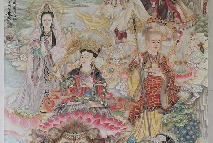 佛教四大菩萨分别代表什么 佛教的四大菩萨佛像