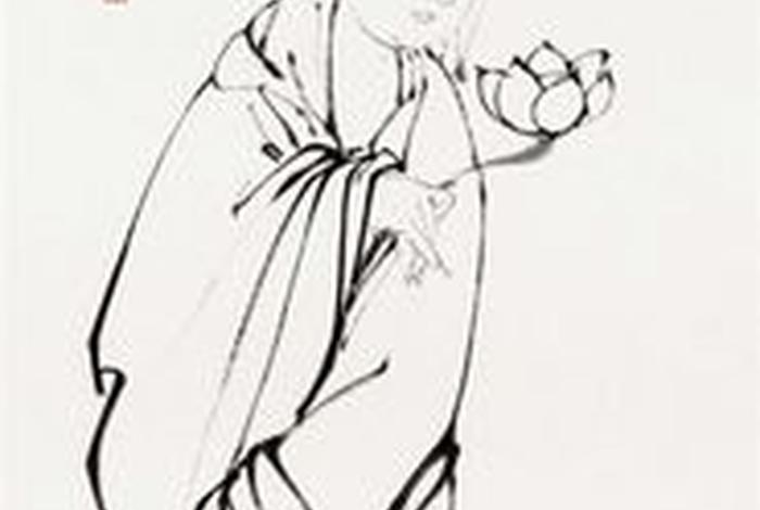 佛教造像线描（佛像线描画图片大全109张）