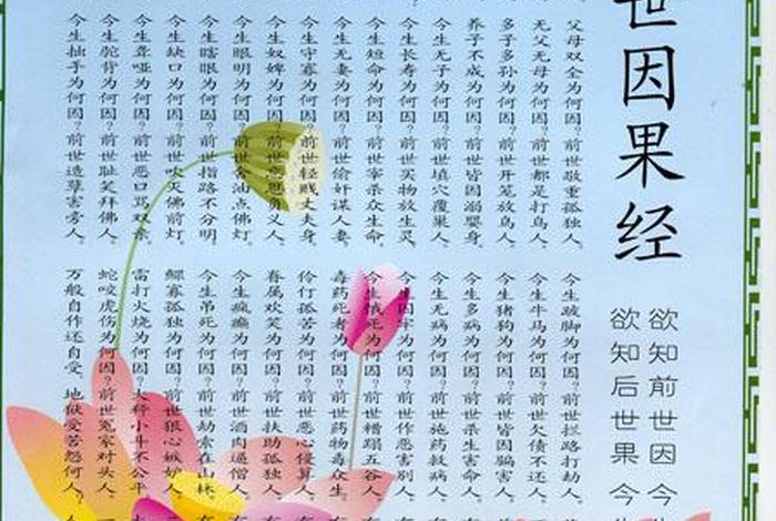佛教因果故事真实故事文字版 佛教经典里的因果故事真实故事