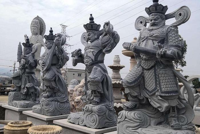 四大天王佛教雕像（四大天王 佛）