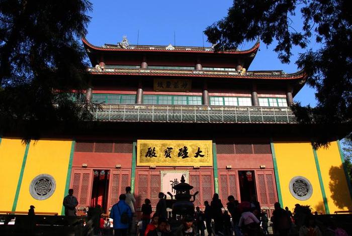 佛教灵隐寺庙视频，播放灵隐寺