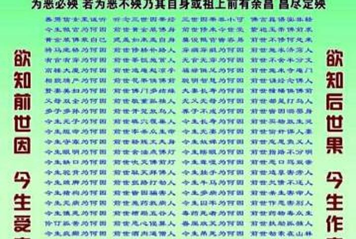 佛学因果原文，佛家因果说