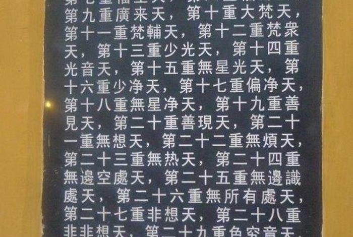 佛教三十三天结构图 - 佛教三十三天的图解
