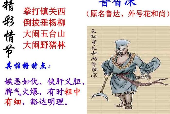 水浒传中的鲁智深人物形象分析（水浒传,鲁智深人物形象）