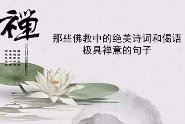 有关于佛教的诗句、有关佛教的诗句摘抄大全