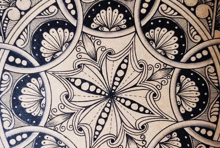 曼陀罗佛画 曼陀罗画视频教程
