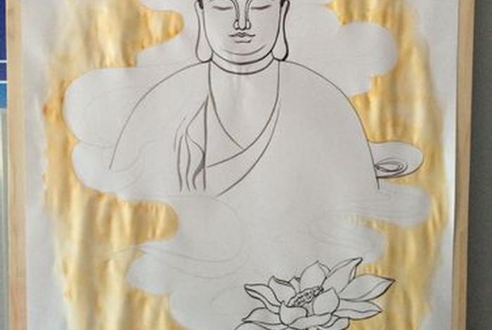 佛教知识绘画大全简单图片，佛教绘画作品