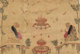 佛教长卷绘画作品欣赏；佛教长卷绘画作品欣赏图片大全