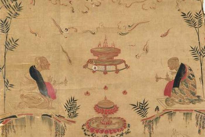 佛教长卷绘画作品欣赏；佛教长卷绘画作品欣赏图片大全