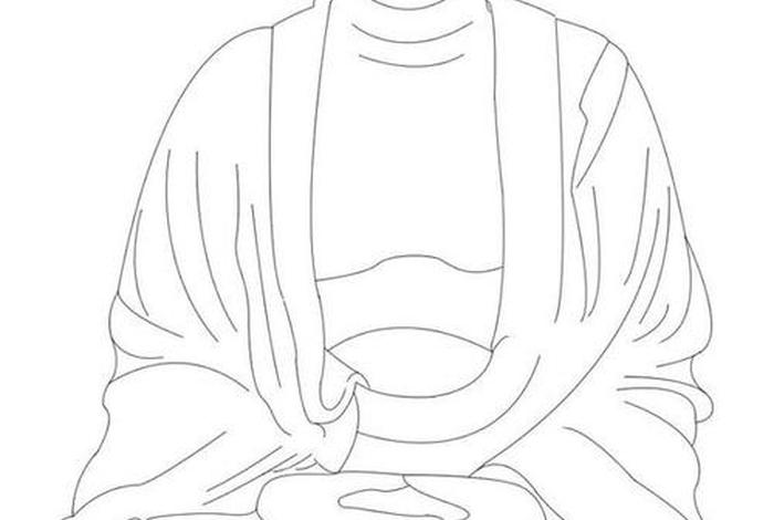 佛教人物素描画像大全，佛教人物简笔画