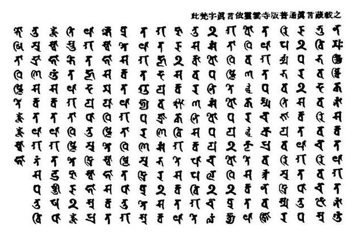 梵文密咒真言总集 珍藏梵文咒本