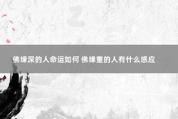 佛缘重怎么修行，佛缘非常重的人该做些什么