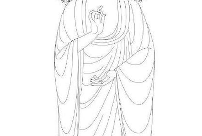 佛教造像线描（佛像线描画图片大全109张）