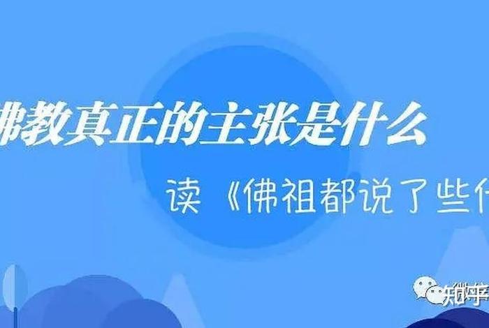 佛教都说了些什么；佛教都说了些什么 书