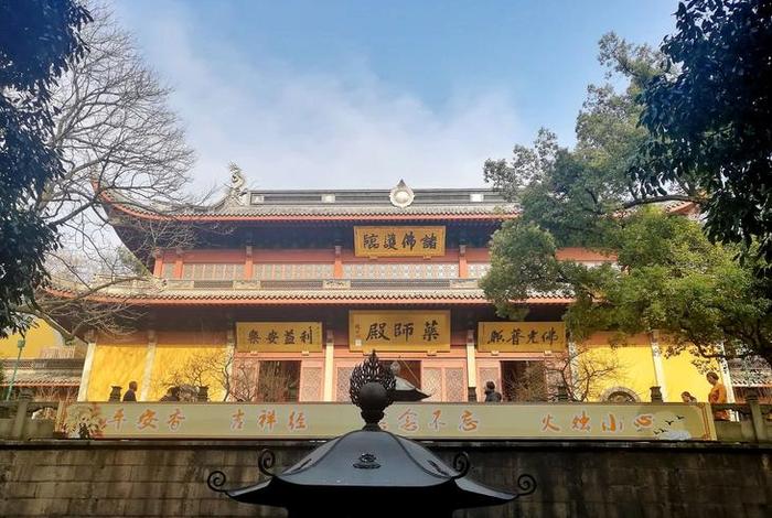 佛教灵隐寺庙视频，播放灵隐寺