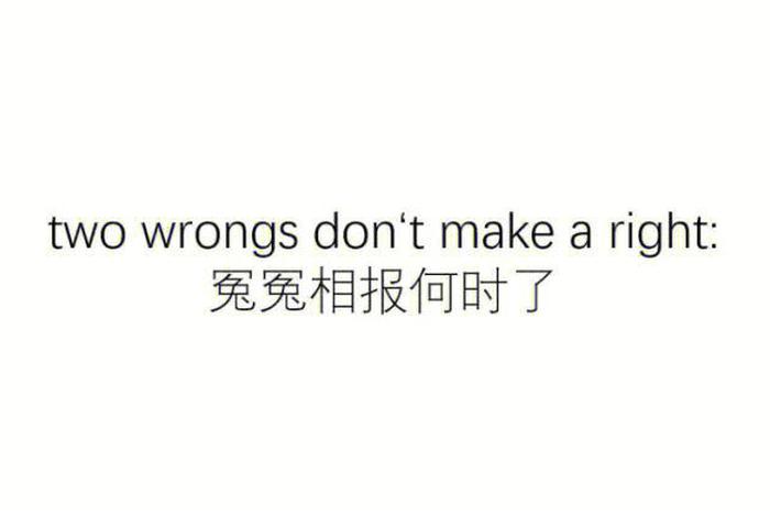 冤冤相报怎么办 冤冤相报的句子