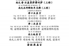 佛教日常功课佛经，佛教基础经