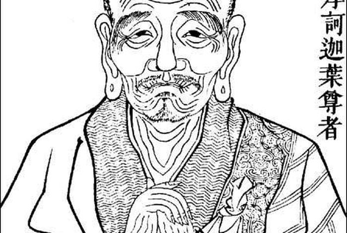 佛教人物素描画像大全，佛教人物简笔画