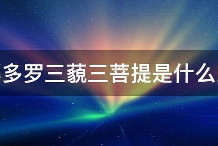 佛学菩提什么意思（佛语中的菩提是什么意思）