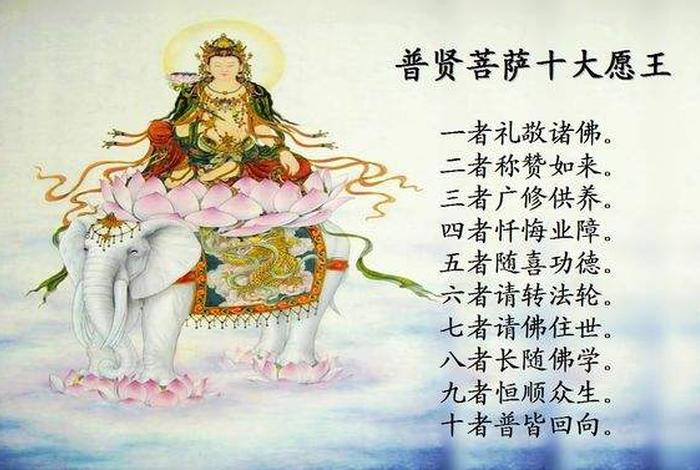 普贤行愿品出自哪部经典、普贤行愿品精华八句解释