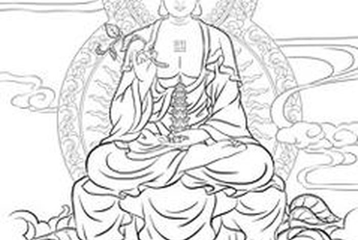 佛教简单图案 佛教简单图案 线描