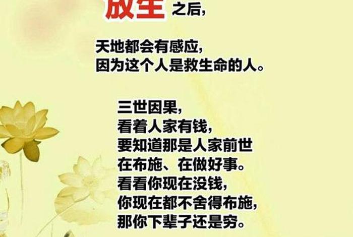 最好的佛教放生文、佛教放生有何功德