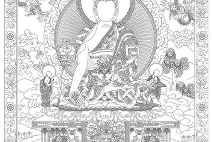 佛教知识绘画素材大全简单图片，佛教知识图谱