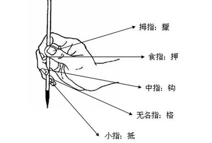 毛笔知识与执笔 - 书法毛笔执笔的八种方法