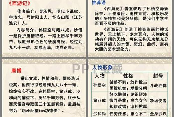 西游记里面的知识；《西游记》相关知识