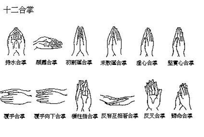 佛教中的手法分解，佛教的手势图片大全