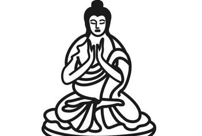 关于佛教的简笔画、佛教绘画精品欣赏