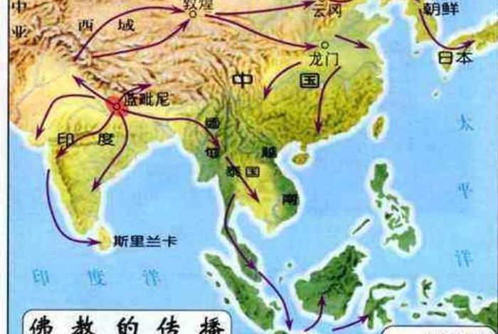 佛教进入中国的路线，佛教进中国的时间