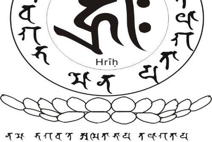 佛教阿字梵文图片 佛教中的阿字