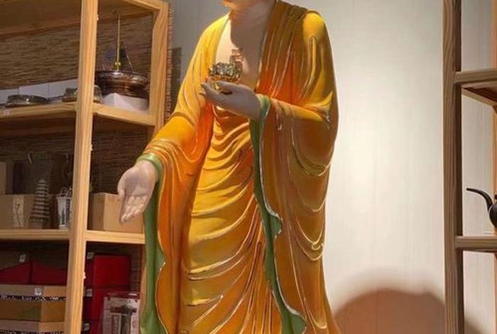 彩绘佛像接引佛 佛像彩绘教程